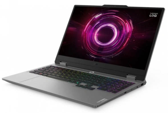 Ноутбук Lenovo LOQ 15AHP10 (83JG003EPB) (15.6 &amp;quot;, Ryzen 7 250 3.3 ГГц, 8 ядер, 16 Гб DDR5, 512 Гб SSD, GeForce RTX 5050, Windows 11 Home), Серый в Самаре