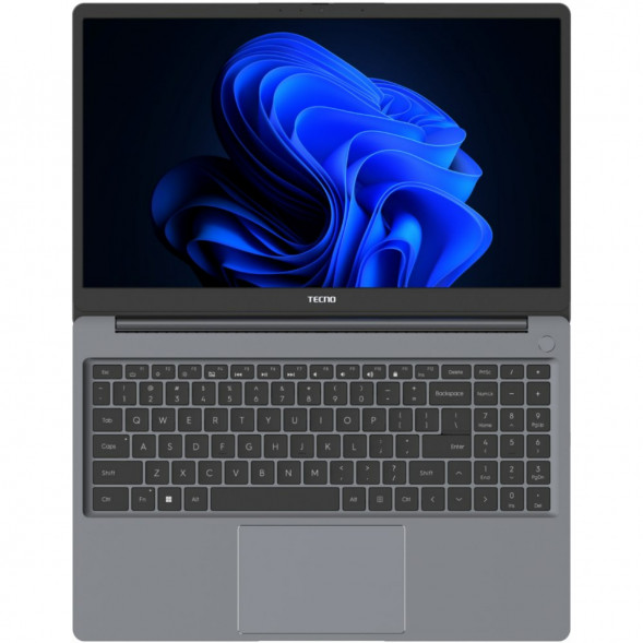 Ноутбук TECNO MegaBook K15SDA (15.6&amp;quot;, IPS, AMD Ryzen 5 7430U 2.3ГГц, 6 ядер, 16ГБ DDR4, 512ГБ SSD, AMD Radeon Graphics, Windows 11 Home), серый в Самаре
