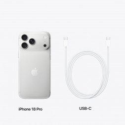 Смартфон Apple iPhone 18 Pro 512GB (SIM + eSIM), Silver