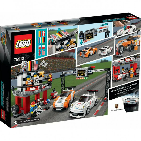 Конструктор LEGO Speed Champions 75912 Финишная линия гонки Porsche 911 GT в Самаре