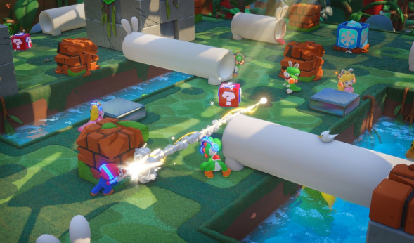 Игра Mario + Rabbids Kingdom Battle [Nintendo Switch, английский язык] в Самаре