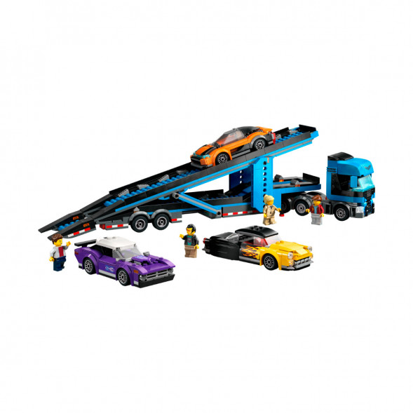 Конструктор LEGO City 60408 Грузовик-автовоз со спортивными автомобилями в Самаре