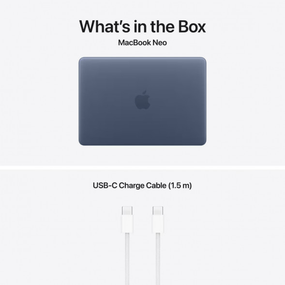 Ноутбук Apple MacBook Neo MHFF4 (A18 Pro 5-Core GPU, 8/256GB), Синий/Indigo в Самаре