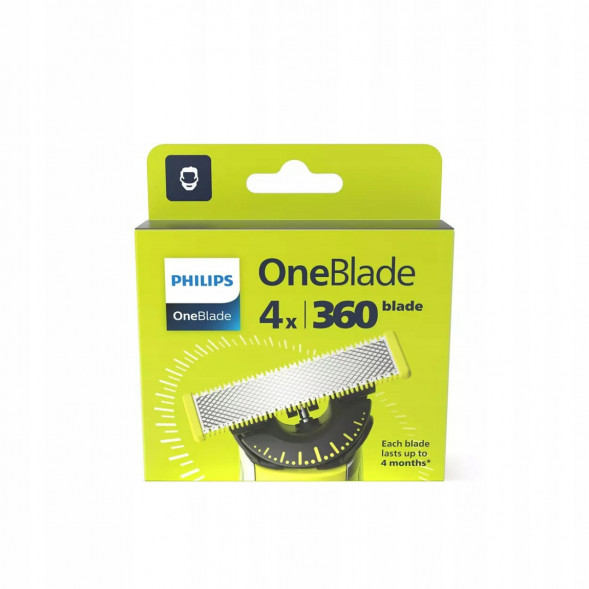 Сменные лезвия Philips Oneblade 360 QP440/50, 4 шт. в Самаре