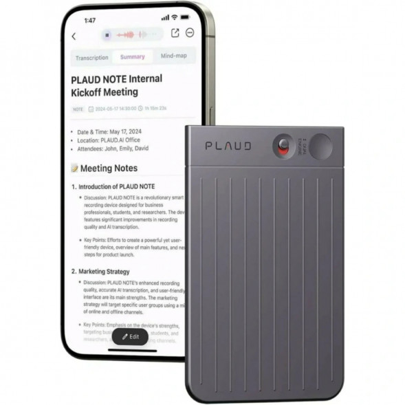 Диктофон Plaud Note NB-100 ChatGPT 64ГБ, Black в Самаре
