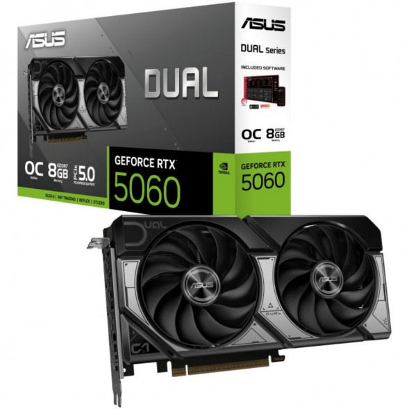Видеокарта ASUS GeForce RTX 5060 Dual OC 8Gb (DUAL-RTX5060-O8G) в Самаре